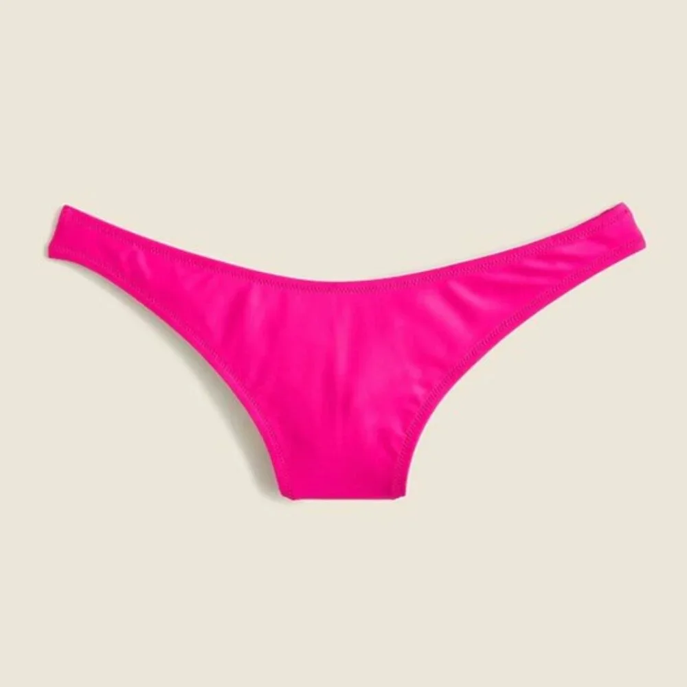J. Crew Heritage 1989 High-Leg Bikini Bottom‎ Women's Large Radiant Fuchsia NWT